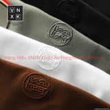 Áo Thun Nam Polo Thêu Sau Cổ BURBERRY VIỀN ĐỎ LONDON ENGLAND Vải Dệt Kim Cao Cấp Sang Trọng