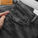 Quần Jean Nam Cao Cấp ZARA XÁM JBZR002 Lót Viền Ống Form SlimFit Mềm Mịn Co Giãn Hàng Xịn Chính Hãng CÓ BIG SIZE