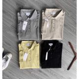 Áo Thun Nam Polo LCST BASIC TRƠN DỆT KIM Made in France Logo cá sấu thêu xanh vải da cá sấu mịn mát cực xịn 4 Màu0