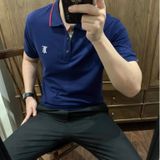 Áo Thun Nam Polo BURBERRY VIỀN ĐỎ PHỐI CÔ LONDON ENGLAND 3 MÀU Vải Lục Giác Cao Cấp Sang Trọng Có Big Size