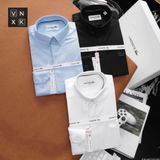 Áo sơ mi tay dài Không Túi GIẤU NÚT LCST LOGO THÊU VẢI COTTON LỤA HIẾM 6 MÀU siêu sang Hàng xịn Cao Cấp