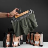 Quần lót sịp nam Boxer CK có nhiều màu co giãn, thoáng khí, đai vải mịn mát cao cấp xuất xịn chính hãng