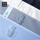 Áo sơ mi tay dài Không Túi GIẤU NÚT LCST LOGO THÊU VẢI COTTON LỤA HIẾM 6 MÀU siêu sang Hàng xịn Cao Cấp