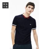 Áo Thun Nam Polo Shirt LCST VIỀN ĐỎ FRANCE Hàng Hiếm Vải Cotton Piqué Dệt Kim Hàng Xịn Cao Cấp Sang Trọng