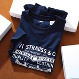 Áo thun (phông) nam hoạ tiết hình logo LV ORIGINAL MỸ 4 Màu vải cotton cực mịn mát Hàng Xịn Có Big Size