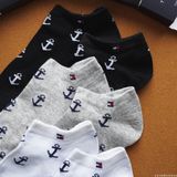 1 Đôi Vớ nam nữ Ngắn Họa Tiết Mỏ Neo Tommy Hilifiger Êm Mềm Mịn Mát
