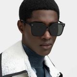Mắt Kính Mát Nam Nữ Chữ V GENTLE MONSTER Sal Màu Đen tròng kính Polarized phân cực chống tia UV 400 xuất xịn + Ảnh Test