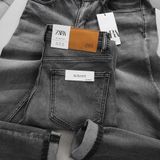 Quần Jean Nam Cao Cấp ZARA XÁM JBZR002 Lót Viền Ống Form SlimFit Mềm Mịn Co Giãn Hàng Xịn Chính Hãng CÓ BIG SIZE