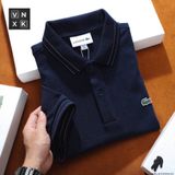 Áo Thun Nam POLO SHIRT LCST GOLF BASIC TRƠN VIỀN VÀNG Form Slimfit khuy Khắc Chữ xịn Logo Xanh thêu hàng xuất xịn