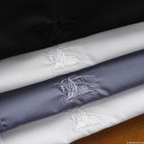 Áo sơ mi tay dài Không Túi Trẻ Trung BURBERRY 3 MÀU siêu sang Khuy Nút khắc Full Pack