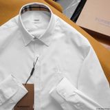 Áo sơ mi tay dài Không Túi Trẻ Trung BURBERRY 3 MÀU siêu sang Khuy Nút khắc Full Pack