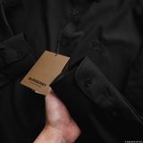 Áo sơ mi tay dài Không Túi Trẻ Trung BURBERRY 3 MÀU siêu sang Khuy Nút khắc Full Pack