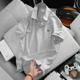 Áo Thun Nam Cao Cấp Slimfit POLO Shirt LCST GOLF TRƠN khuy màu xịn Logo Cá Xanh thêu dáng dài cực đẹp CÓ BIG SIZE