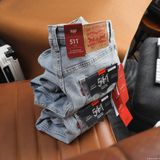 Quần Jean Nam LEVIS 511 PREMIUM DÁNG DÀI CXJLV013 Màu Trắng Xanh Form SlimFit Mềm Mịn Co Giãn Hàng Xuất Xịn Có Big Size