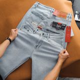 Quần Jean Nam LEVIS 511 PREMIUM DÁNG DÀI CXJLV013 Màu Trắng Xanh Form SlimFit Mềm Mịn Co Giãn Hàng Xuất Xịn Có Big Size