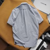Áo sơ mi nam ngắn tay KHÔNG TÚI LCST cổ cài khuy vải OXFORD có túi 4 màu Full Tem Tag Code Hàng Cao Cấp Cực Xịn