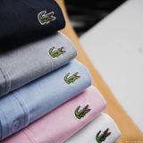 Áo sơ mi nam ngắn tay KHÔNG TÚI LCST cổ cài khuy vải OXFORD có túi 4 màu Full Tem Tag Code Hàng Cao Cấp Cực Xịn