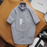 Áo sơ mi nam ngắn tay KHÔNG TÚI LCST cổ cài khuy vải OXFORD có túi 4 màu Full Tem Tag Code Hàng Cao Cấp Cực Xịn