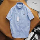 Áo sơ mi nam ngắn tay KHÔNG TÚI LCST cổ cài khuy vải OXFORD có túi 4 màu Full Tem Tag Code Hàng Cao Cấp Cực Xịn