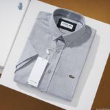Áo sơ mi nam ngắn tay KHÔNG TÚI LCST cổ cài khuy vải OXFORD có túi 4 màu Full Tem Tag Code Hàng Cao Cấp Cực Xịn