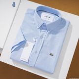 Áo sơ mi nam ngắn tay KHÔNG TÚI LCST cổ cài khuy vải OXFORD có túi 4 màu Full Tem Tag Code Hàng Cao Cấp Cực Xịn