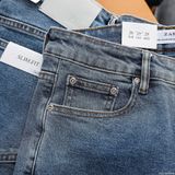 Quần Jean Nam ZARA XANH BASIC CXJZR003 Lót Viền Ống Form SlimFit Mềm Mịn Co Giãn Hàng Xịn Chính Hãng CÓ BIG SIZE