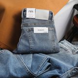 Quần Jean Nam ZARA XANH BASIC CXJZR003 Lót Viền Ống Form SlimFit Mềm Mịn Co Giãn Hàng Xịn Chính Hãng CÓ BIG SIZE