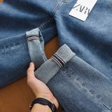 Quần Jean Nam ZARA XANH BASIC CXJZR003 Lót Viền Ống Form SlimFit Mềm Mịn Co Giãn Hàng Xịn Chính Hãng CÓ BIG SIZE