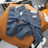 Quần Jean Nam ZARA XANH BASIC CXJZR003 Lót Viền Ống Form SlimFit Mềm Mịn Co Giãn Hàng Xịn Chính Hãng CÓ BIG SIZE