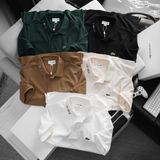 Áo Thun Nam Cao Cấp Form Slimfit POLO Tết LCST CHỮ CỔ TRƠN khuy màu xịn Logo Xanh thêu dáng dài cực đẹp CÓ BIG SIZE