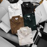 Áo Thun Nam Cao Cấp Form Slimfit POLO Tết LCST CHỮ CỔ TRƠN khuy màu xịn Logo Xanh thêu dáng dài cực đẹp CÓ BIG SIZE