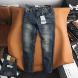 Quần Jean Nam ZARA ZR018 WAS RÁCH Màu Xanh Rêu Hiếm Xịn Form SlimFit Mềm Mịn Co Giãn Hàng Xuất Xịn Có Big Size