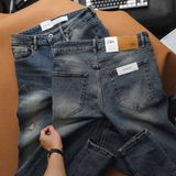 Quần Jean Nam ZARA ZR018 WAS RÁCH Màu Xanh Rêu Hiếm Xịn Form SlimFit Mềm Mịn Co Giãn Hàng Xuất Xịn Có Big Size