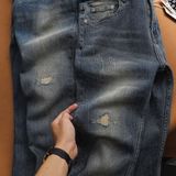 Quần Jean Nam ZARA ZR018 WAS RÁCH Màu Xanh Rêu Hiếm Xịn Form SlimFit Mềm Mịn Co Giãn Hàng Xuất Xịn Có Big Size