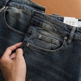 Quần Jean Nam ZARA ZR018 WAS RÁCH Màu Xanh Rêu Hiếm Xịn Form SlimFit Mềm Mịn Co Giãn Hàng Xuất Xịn Có Big Size