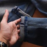 Quần Jean Nam LCST LC048 Màu Xanh Denim Đậm Cúc Đồng Logo 2 mặt Form SlimFit Mềm Mịn Co Giãn Hàng Xuất Xịn Có Big Size