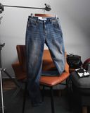 Quần Jean Nam LCST LC048 Màu Xanh Denim Đậm Cúc Đồng Logo 2 mặt Form SlimFit Mềm Mịn Co Giãn Hàng Xuất Xịn Có Big Size
