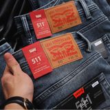 Quần Jean LEVIS Nam Cao Cấp LV014 511 PREMIUM Màu XÁM XANH DARK BLUE Hiếm SlimFit Mềm Mịn Co Giãn Xuất Xịn Có Big Size