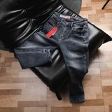 Quần Jean LEVIS Nam Cao Cấp LV014 511 PREMIUM Màu XÁM XANH DARK BLUE Hiếm SlimFit Mềm Mịn Co Giãn Xuất Xịn Có Big Size