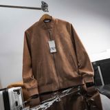 Áo Khoác BOMBER Nam ZARA Chất Vải Da Lộn 2 Lớp Xịn Mịn Chuẩn Form Nhẹ Ấm thu đông Hàng Xịn Cao Cấp Có Big Size