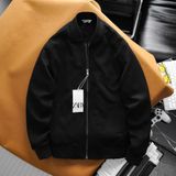 Áo Khoác BOMBER Nam ZARA Chất Vải Da Lộn 2 Lớp Xịn Mịn Chuẩn Form Nhẹ Ấm thu đông Hàng Xịn Cao Cấp Có Big Size