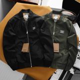 Áo Khoác BOMBER Nam BURBERRY Chất Vải Dù 2 Lớp Xịn Mịn Chống Thấm Nhẹ Ấm Thu Đông Hàng Xịn Cao Cấp Có Big Size