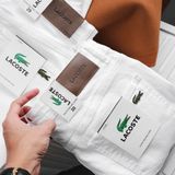 Quần Jean Nam LCST MÀU TRẮNG LC034 Lót Viền Ống Form SlimFit Mềm Mịn Co Giãn Hàng Xuất Xịn Có Big Size