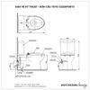 Bồn cầu TOTO 2 khối CS320PDRT3 (Nắp TC385VS)