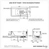 Bồn tắm chân yếm TOTO PAY1525VC#W/TVBF411 (1.5M)