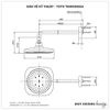 Bát sen gắn tường TOTO TBW02003A