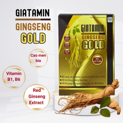 Viên uống tăng sức khoẻ, chống suy nhược Gintamin Gold (Hộp 6 vỉ x 10 viên)