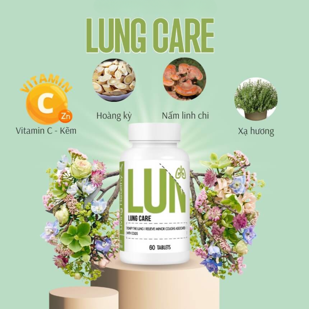 Viên uống bổ phế Living Healthy Lung Care (Hộp 60 viên)
