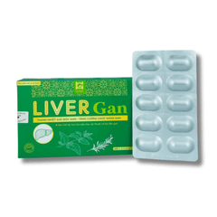 Viên uống giải độc tăng chức năng gan LiverGan - HSGS Pharma (3 vỉ x 10 viên)
