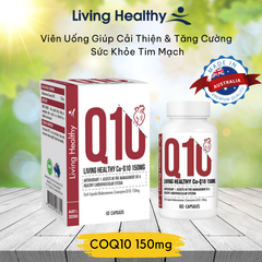 Viên uống tăng sức khoẻ tim mạch Living Healthy CoQ10 150mg (Hộp 60 viên)